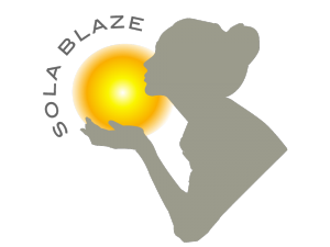 designed logo option for Solablaze, Dorset