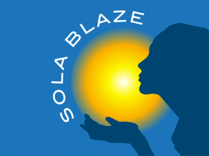 designed logo option for Solablaze, Dorset