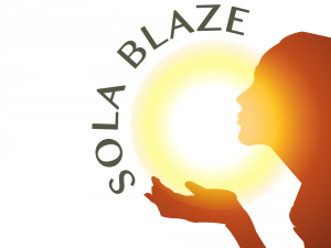 designed logo option for Solablaze, Dorset